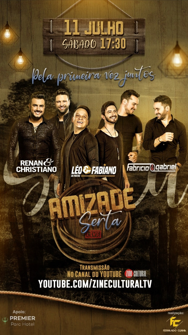 Live Amizade Serta no Youtube