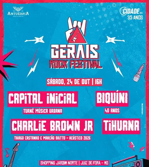 Gerais Rock Festival com Capital Inicial em Juiz de Fora