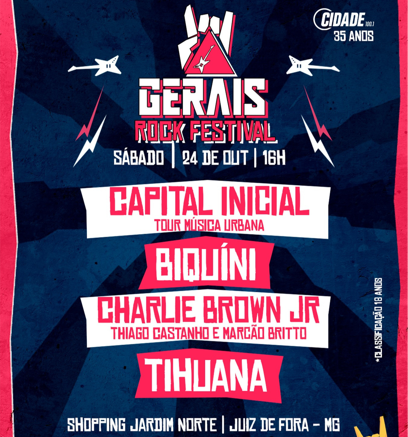 Gerais Rock Festival com Capital Inicial em Juiz de Fora