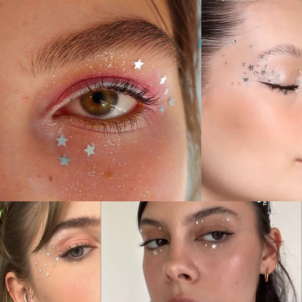 Maquiagem para Carnaval - Estrelas (Foto: Pinterest/Reprodução)