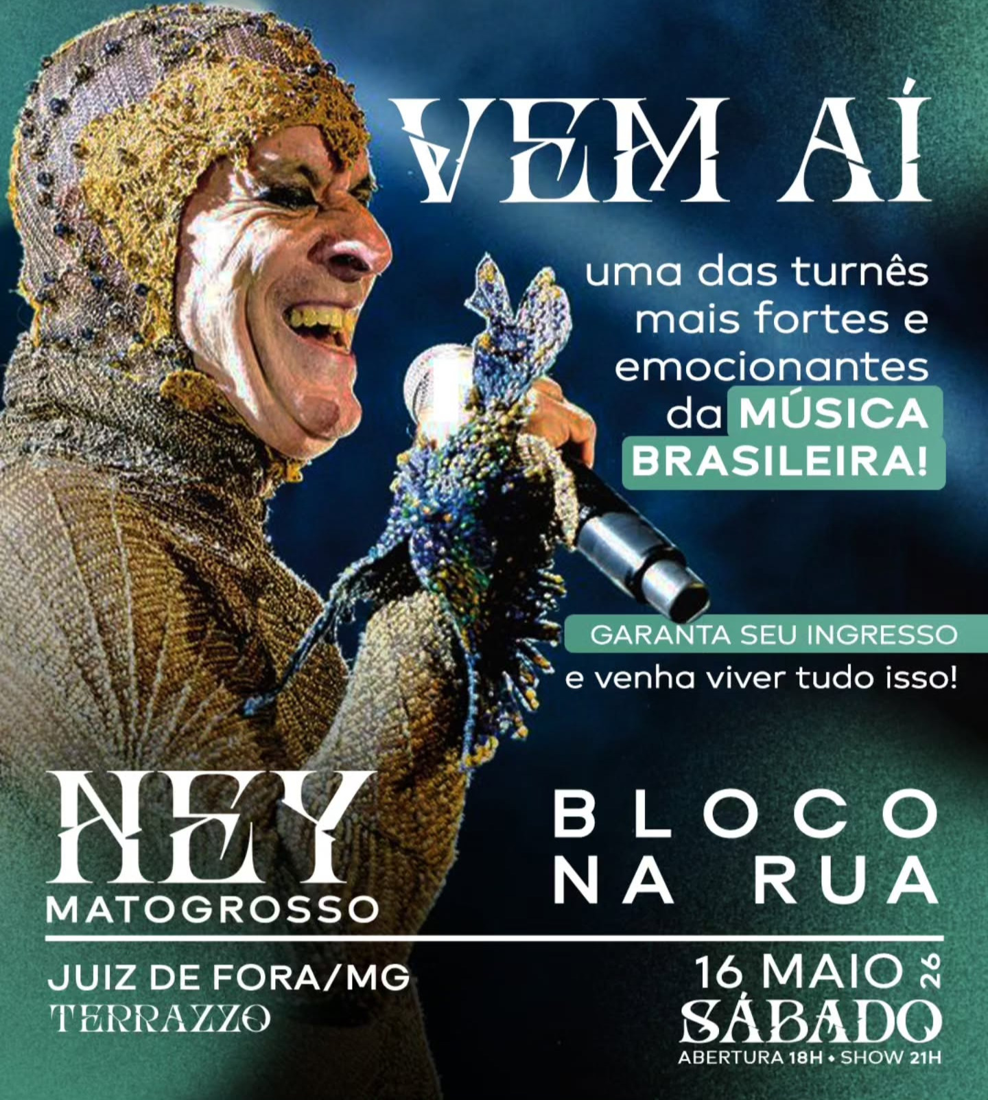Ney Matogrosso em Juiz de Fora
