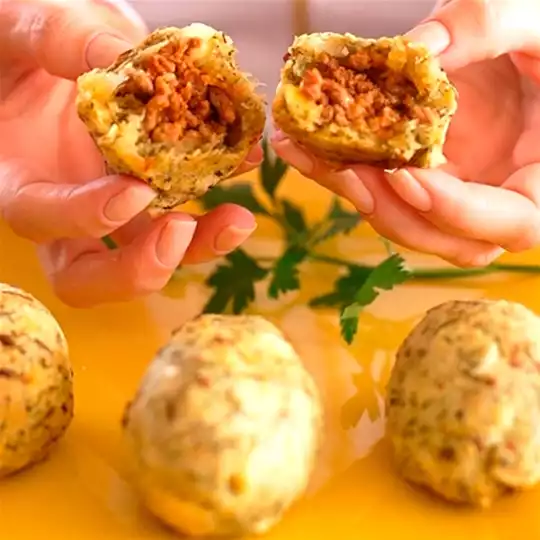Dicas da Nutri: Bolinho de Mandioca com Carne