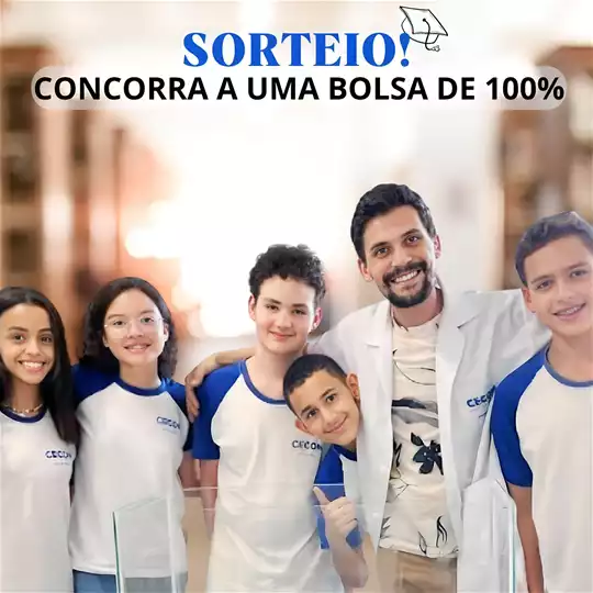[SORTEIO] Concorra a uma bolsa de 100% para Ensino Fundamental II ou 1º ano do Ensino Médio no CECON