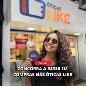 [SORTEIO] Concorra a um voucher de R$ 350 nas Óticas Like