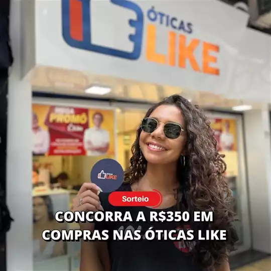[SORTEIO] Concorra a um voucher de R$ 350 nas Óticas Like