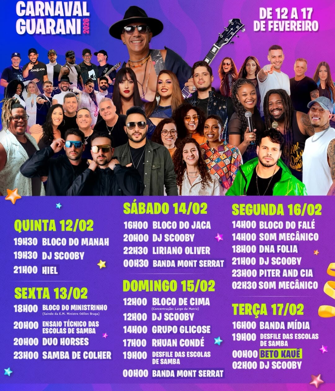 Carnaval de Guarani 2026