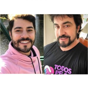 Live Evaristo Costa e Padre Fabio de Melo no Instagram