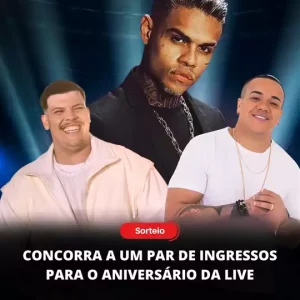 [SORTEIO] Concorra a um par de ingressos para o Aniversário da Live Produções