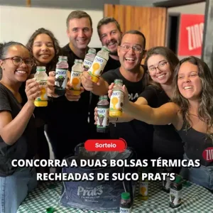 [SORTEIO] Concorra a duas bolsas térmicas cheias de Suco Prat's