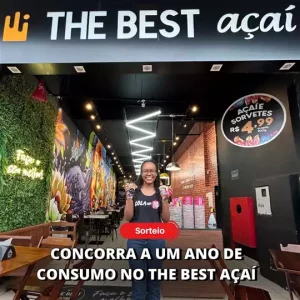 [SORTEIO] Concorra a um ano de consumo no The Best Açaí