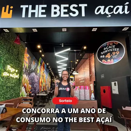 [SORTEIO] Concorra a um ano de consumo no The Best Açaí