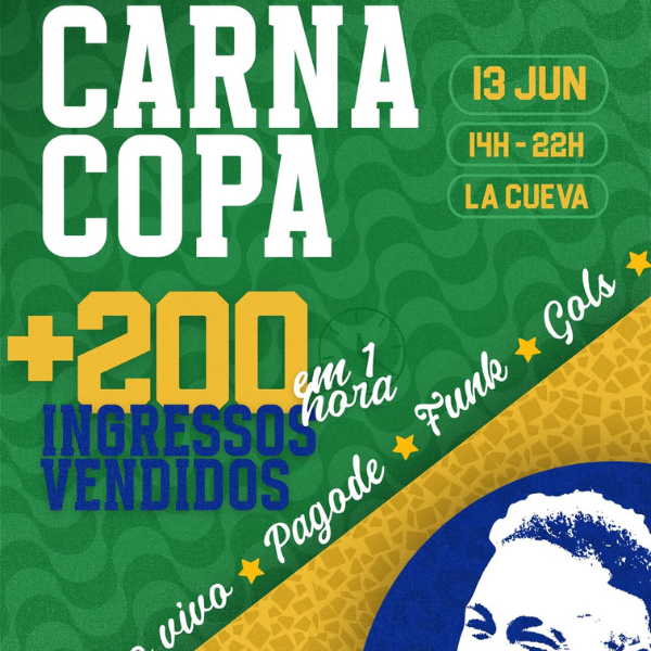 Agenda La Cueva de Cervantes - Carna Copa | Foto: reprodução Instagram