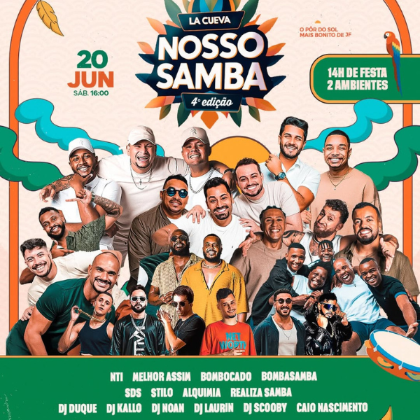 Agenda La Cueva de Cervantes - Nosso Samba | Foto: reprodução Instagram