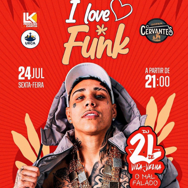 Agenda La Cueva de Cervantes - I Love Funk | Foto: reprodução Instagram