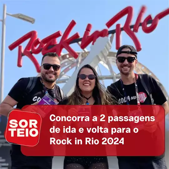 [SORTEIO] Concorra a duas passagens de ida e volta para o Rock in Rio 2024
