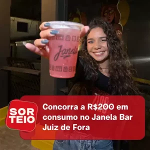 [SORTEIO] Concorra a R$200 em consumo no Janela Bar