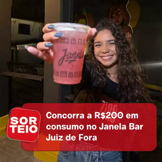 [SORTEIO] Concorra a R$200 em consumo no Janela Bar
