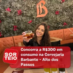 [SORTEIO] Concorra a R$300,00 em consumo na Cervejaria Barbante Alto dos Passos