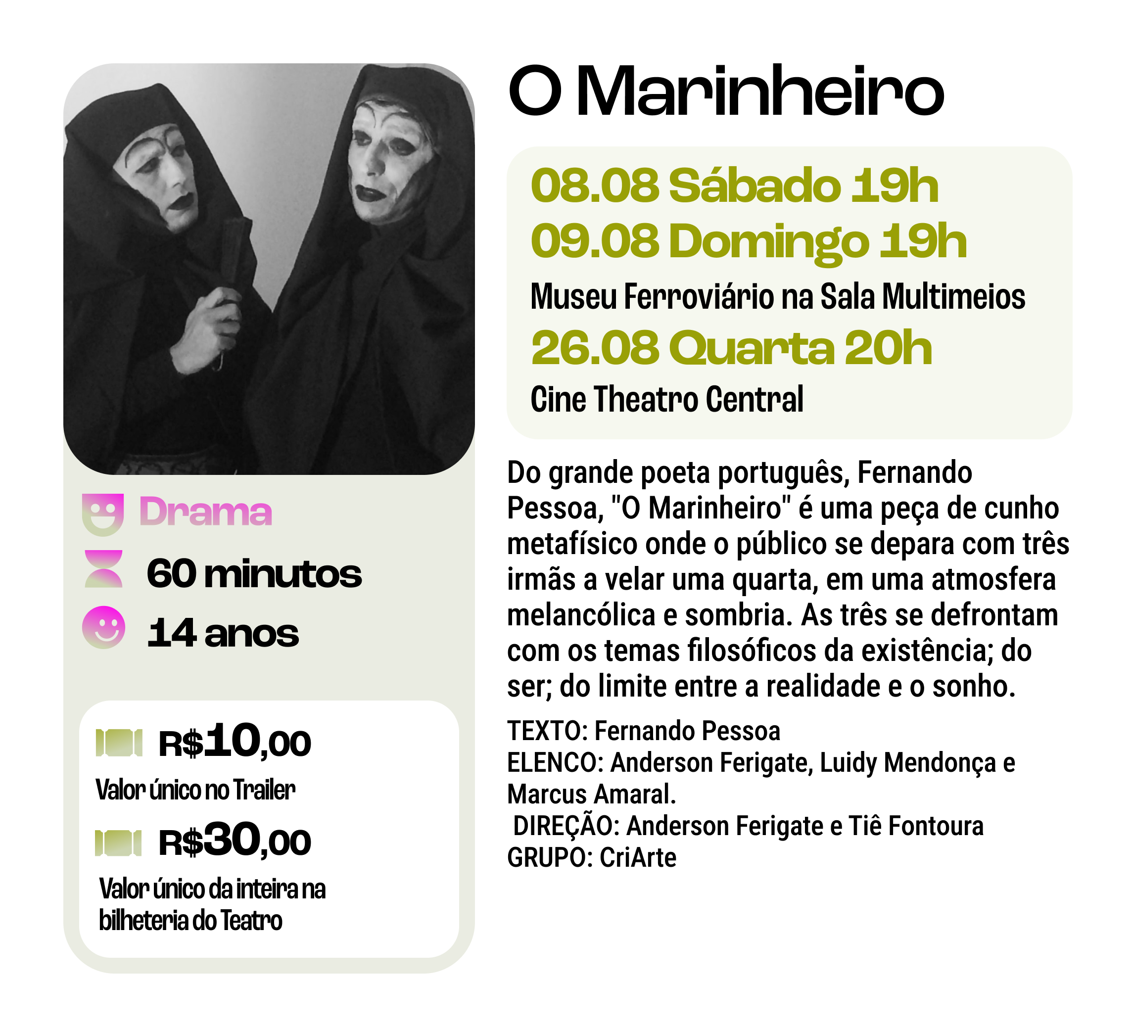 Peça "O Marinheiro"