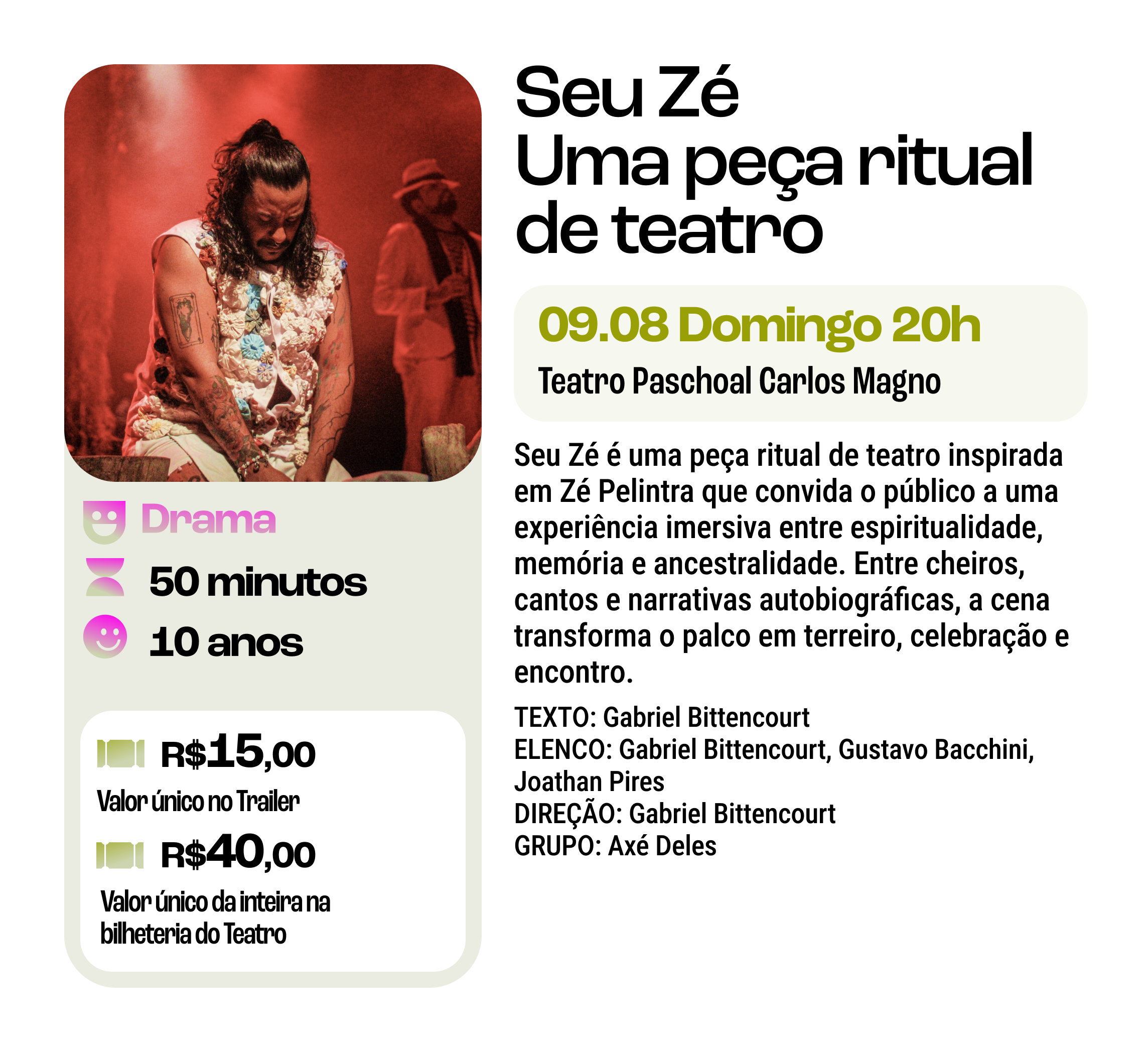 Peça "Seu Zé"