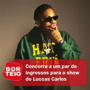 [SORTEIO] Concorra a um par de ingressos para o show do Luccas Carlos no Cultural Bar