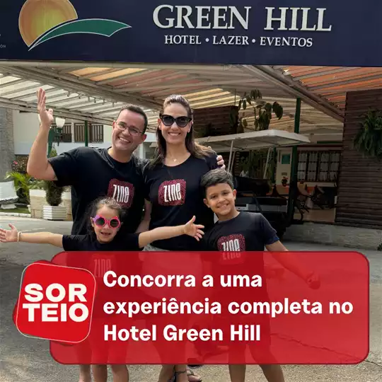 [SORTEIO] Concorra a uma experiência completa no Hotel Green Hill