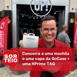 [SORTEIO] Concorra a uma mochila e uma capa GoCase + uma HPrime TAG na Up! Case
