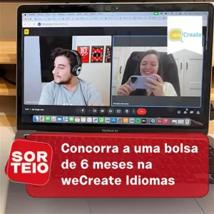 [SORTEIO] Concorra a uma bolsa de 6 meses na weCreate Idiomas