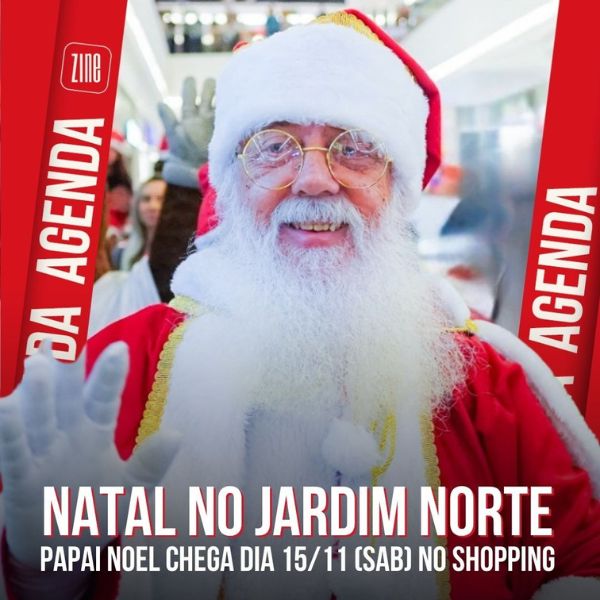 Chegada do Papai Noel no Shopping Jardim Norte