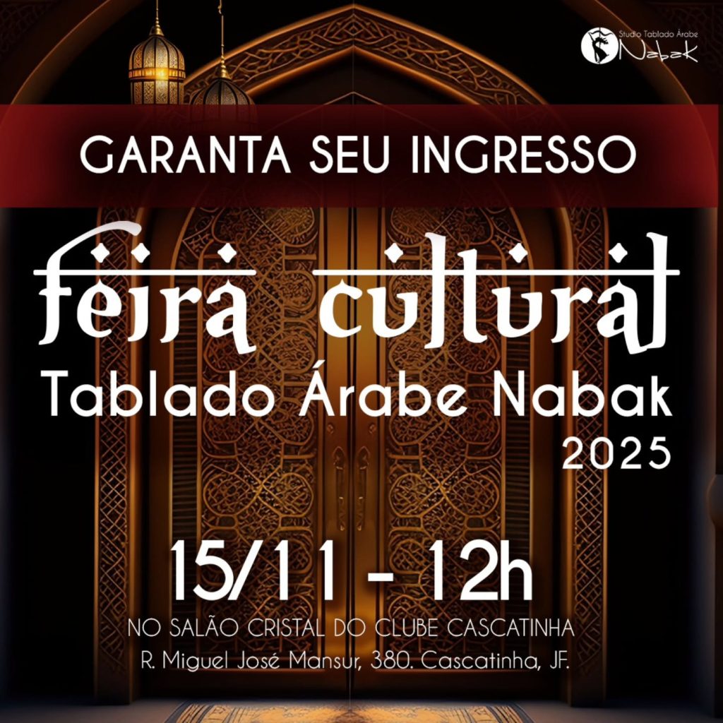 Feira Cultural Tablado Árabe Nabak | Foto: reprodução instagram/@studiotabladoarabenabakjf