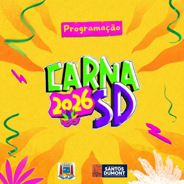 Carnaval 2026: Programação Santos Dumont | Foto: reprodução Instagram