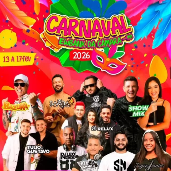 Programação Ewbank da Câmara | Foto: reprodução Instagram