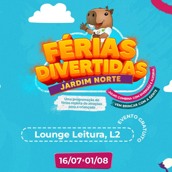 Férias Divertidadas Shopping Jardim Norte | Foto: reprodução Instagram