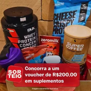 [RESULTADO SORTEIO] Concorra a um voucher de R$200,00 em suplementos