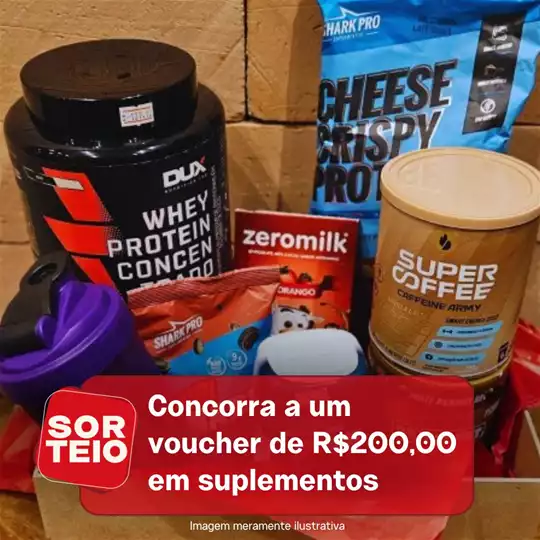 [RESULTADO SORTEIO] Concorra a um voucher de R$200,00 em suplementos