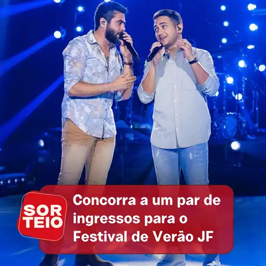 [RESULTADO SORTEIO] Concorra a um par de ingressos para o Festival de Verão JF