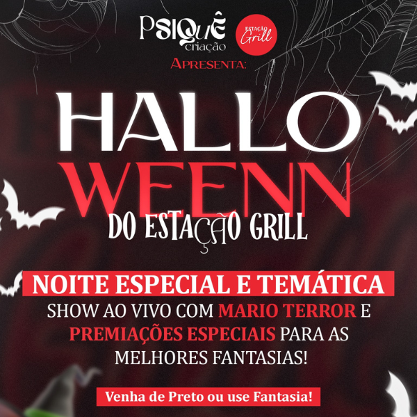 Agenda Estação Grill: Halloween | Foto: reprodução Instagram /@estacaogrill