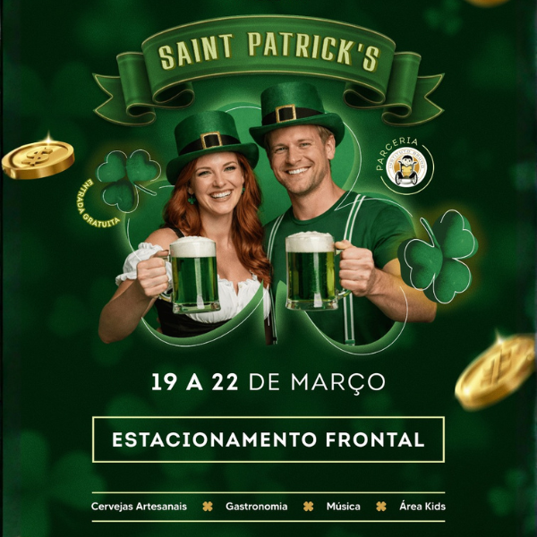 onde curtir o st patrick's day em Juiz de Fora - Shopping Jardim Norte