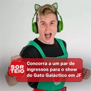 [RESULTADO SORTEIO] Concorra a um par de ingressos para o show do Gato Galáctico em JF