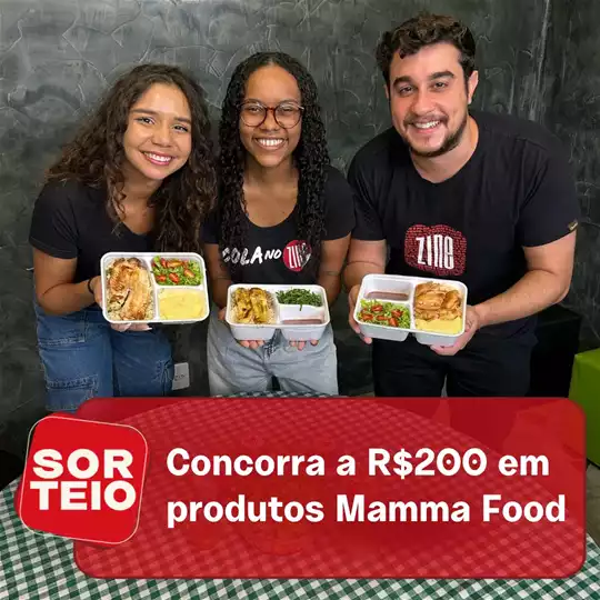 [RESULTADO SORTEIO] Concorra a R$200 em produtos Mamma Food