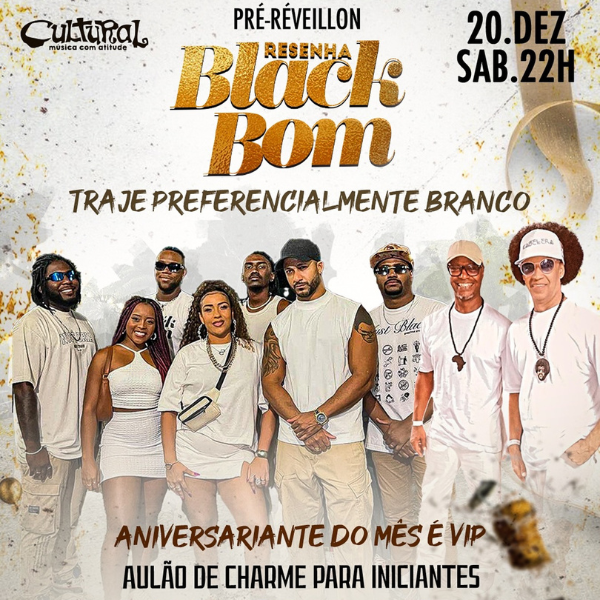 Resenha Black Bom em JF | Foto: reprodução instagram/@baileblackbom