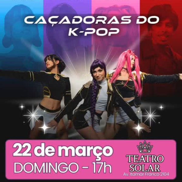 Caçadoras de Kpop no Teatro Solar | Foto: reprodução Teatro Solar