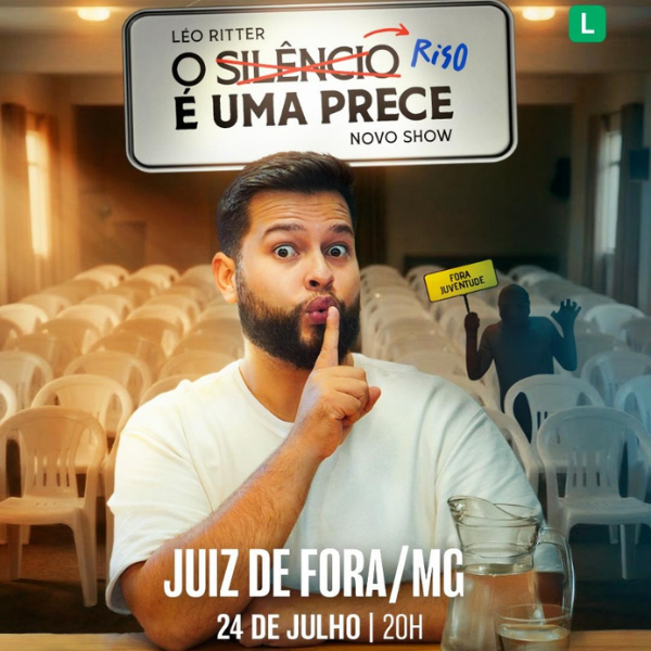 Léo Ritter em Juiz de Fora | Foto: reprodução Instagram/@teatrosolarjf