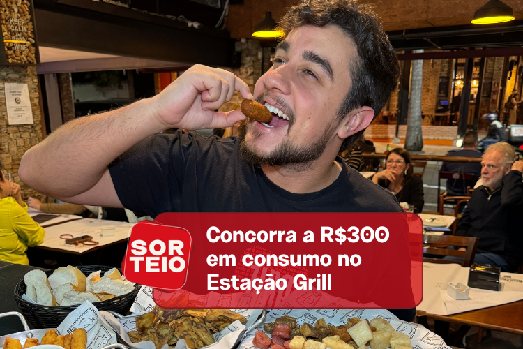 [RESULTADO SORTEIO] Concorra a R$300 em consumo no Estação Grill