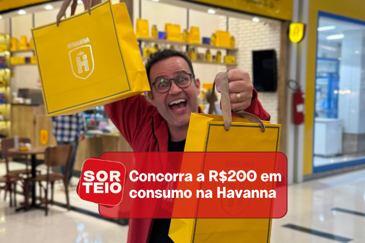 [RESULTADO SORTEIO] Concorra a R$200 em consumo na Havanna Independência Shopping