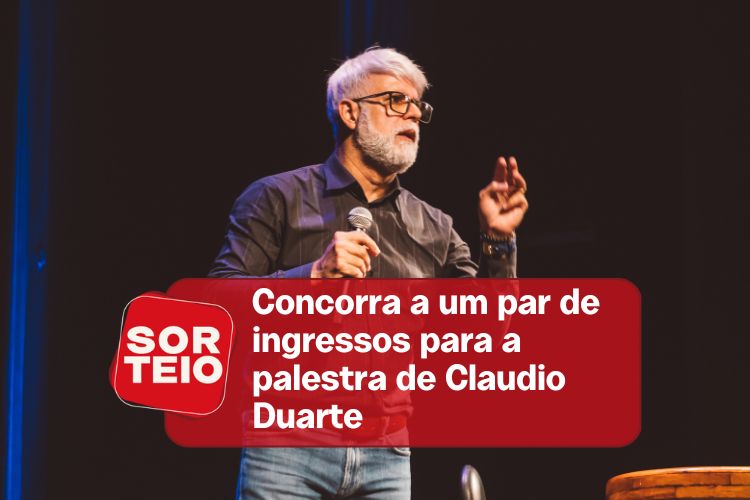 [RESULTADO SORTEIO] Concorra a um par de ingressos palestra de Claudio Duarte