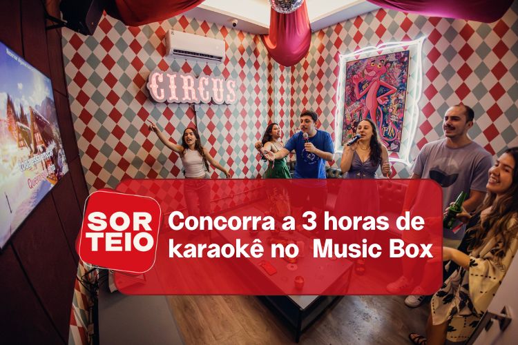 [RESULTADO SORTEIO] Concorra a 3 horas de karaokê no Music Box