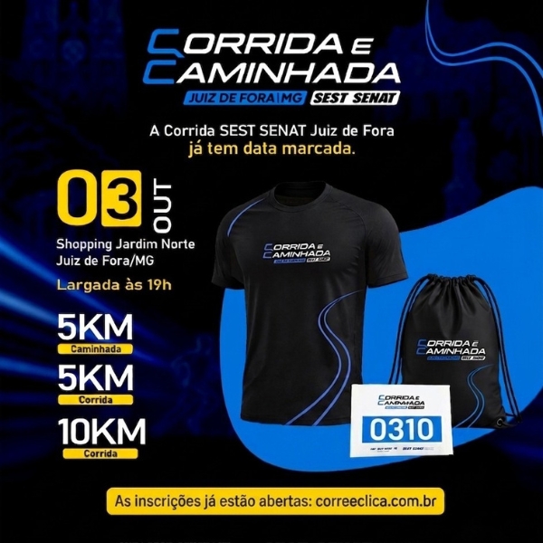 Corrida e Caminhada SEST SENAT | Foto: Reprodução Instagram