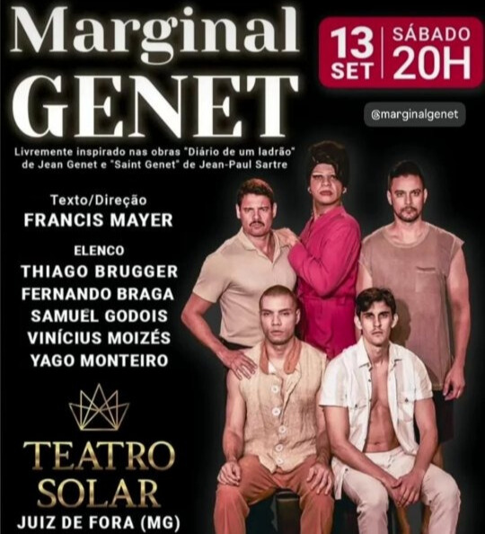 Espetáculo “Marginal Genet” | Foto: reprodução Instagram
