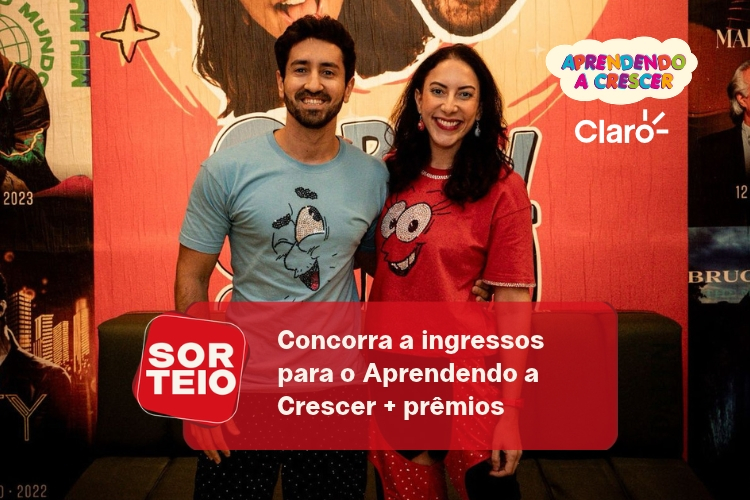 [SORTEIO] Concorra a ingressos e prêmios para o Aprendendo a Crescer